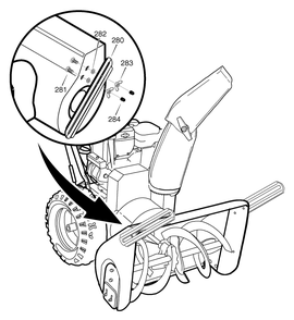 Drift Cutter Diagram and Parts List for 1695425-6240900X196A 2007 Briggs and Stratton Snow Blower